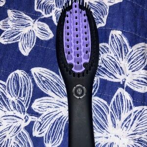 DAFNI Hair Straightening Ceramic Brush DH1.0B  "Special Edition"- Black/Purple